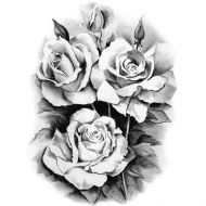 wzór tatuażu róża